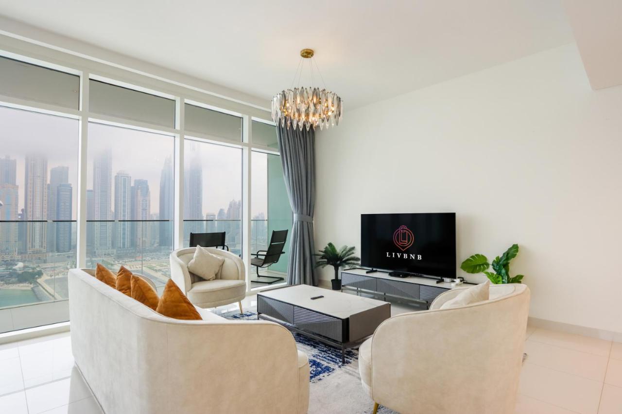 Livbnb Suites - 3 Bedroom With Private Beach Marina Skyline View Dubaï Extérieur photo